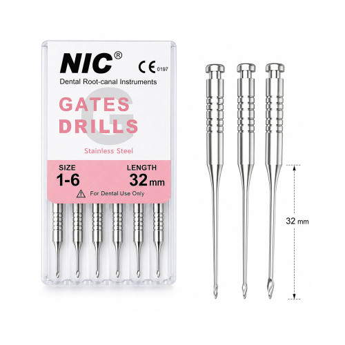 گیتس گلیدن NIC بسته 6 عددی مناسب گشاد کردن قسمت کرونال کانال ریشه