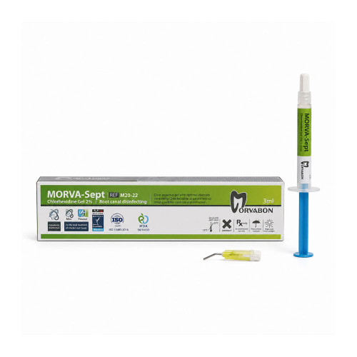 ژل کلرهگزیدین ۲ درصد مروابن Morva-Sept Gel سرنگ ۳ میلیلیتری با طعم نعناع