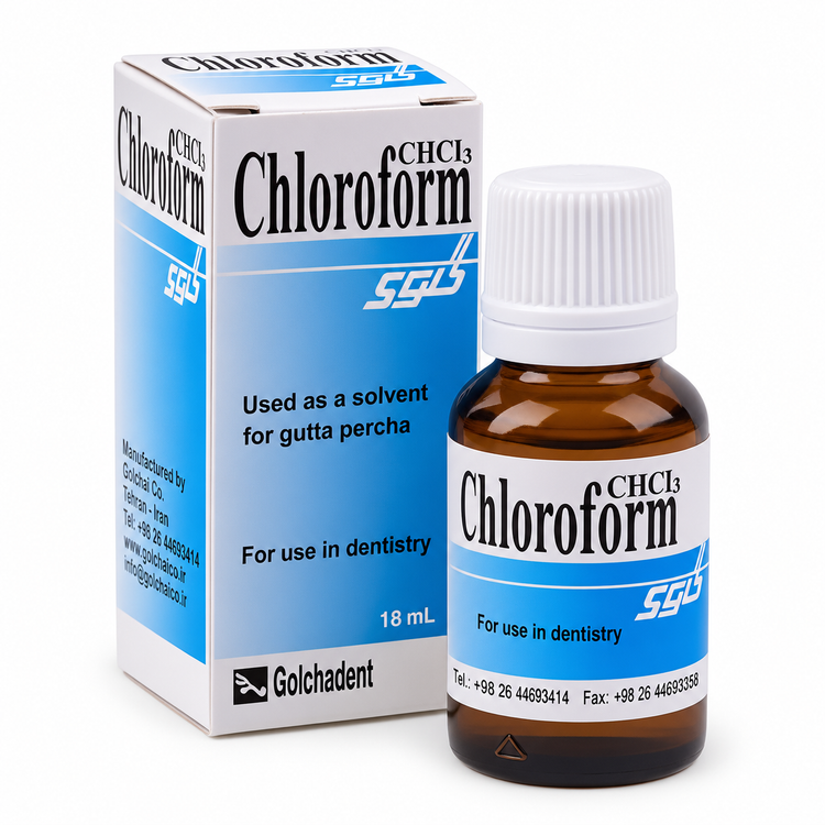 کلروفرم گلچای 18 میلیلیتر Golchai Chloroform حلال گوتاپرکا