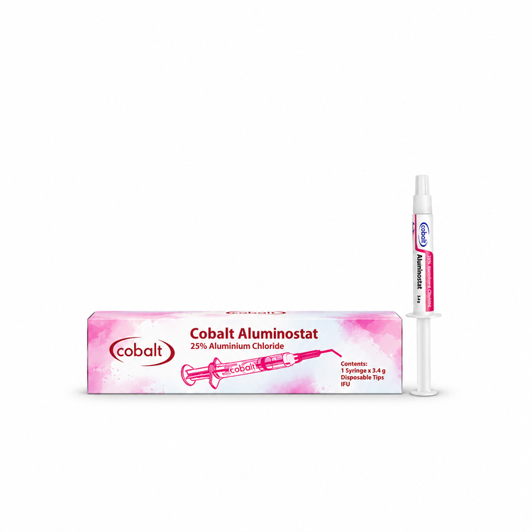 ژل هموستات کبالت Aluminostat سرنگ ۳٫۴ گرمی مخصوص کنترل خونریزی سطحی لثه