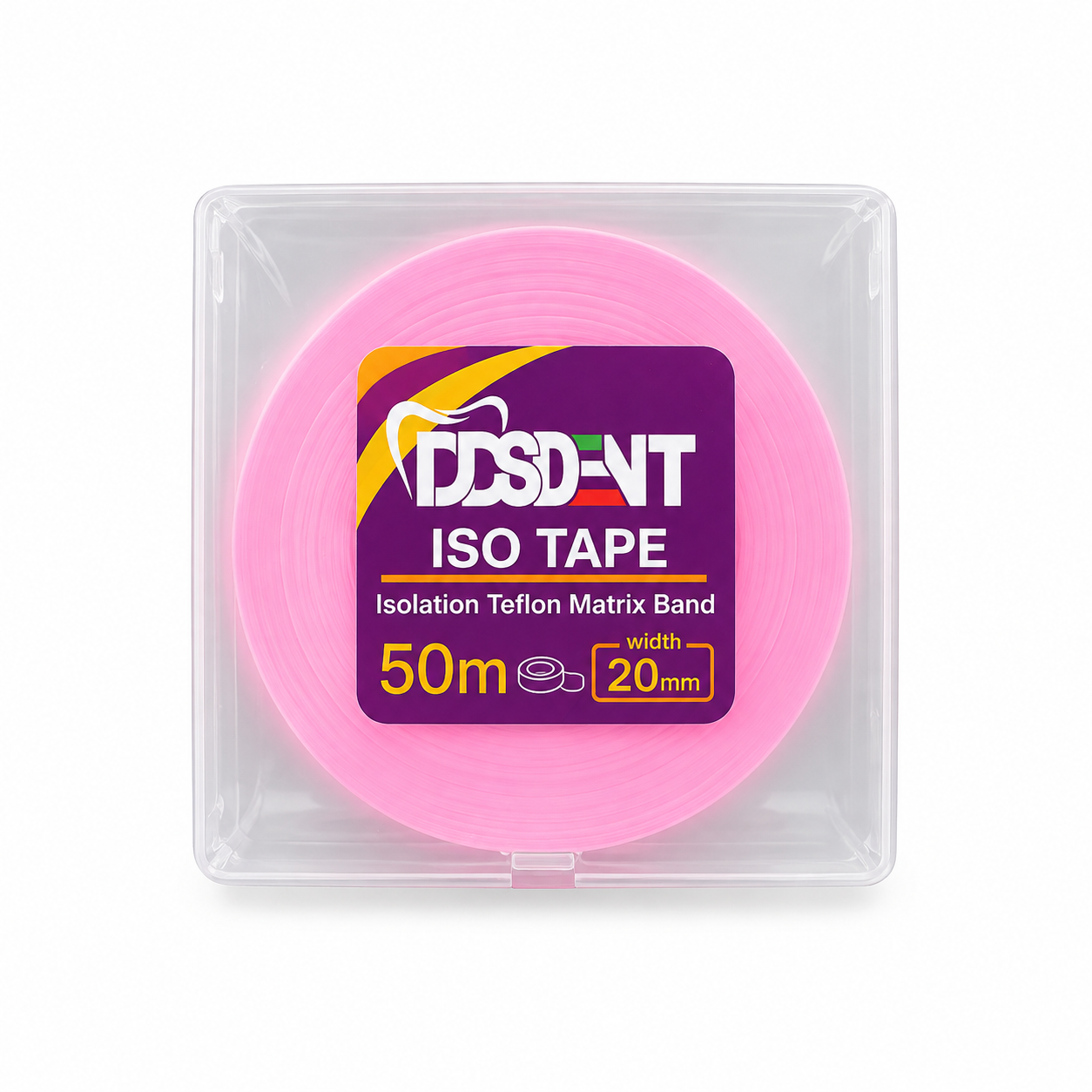 رول نوار ایزولاسیون تفلون دندانپزشکی ۵۰ متری از جنس PTFE، مناسب محافظت موضعی در درمان‌های ترمیمی، پروتزی و ایمپلنت