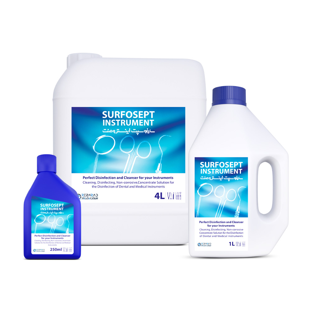 محلول ضد عفونی ابزار سارفوسپت /Disinfection solution for Sarfosept instruments