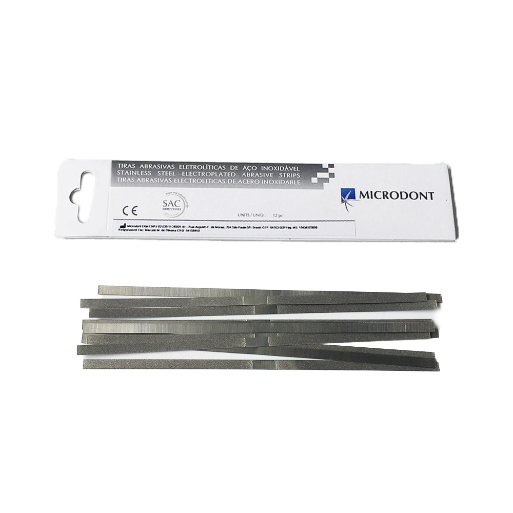 microdont Stainless Steel Abrasive Strip double face